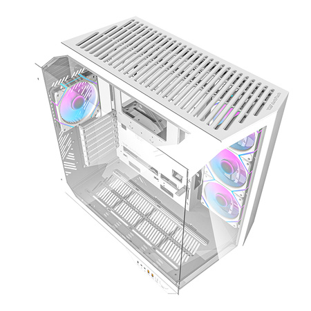 Darkflash DY470 datora korpuss + 4 ventilatori + grafikas kartes kronšteins