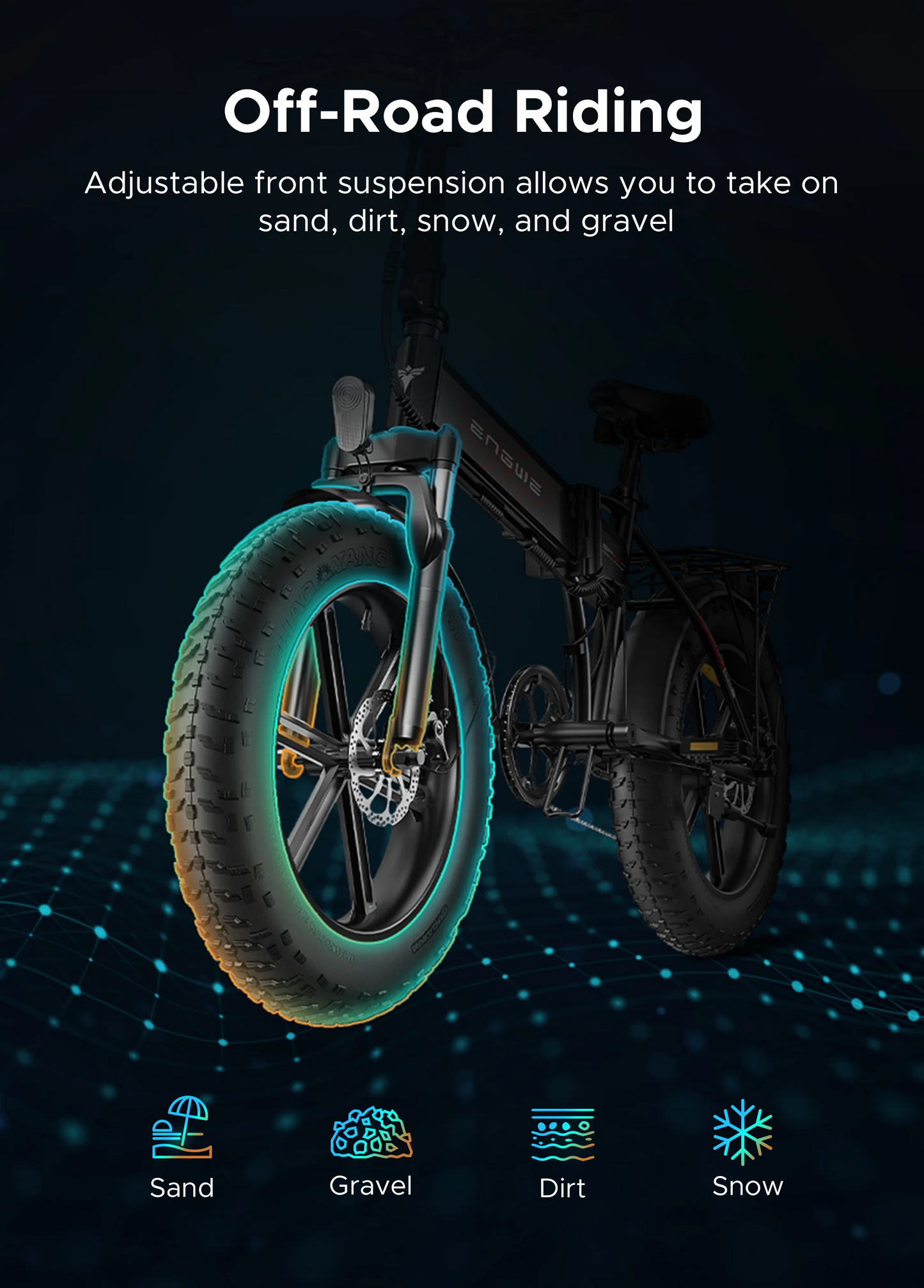 Engwe EP-2 Pro 750W elektriskais velosipēds