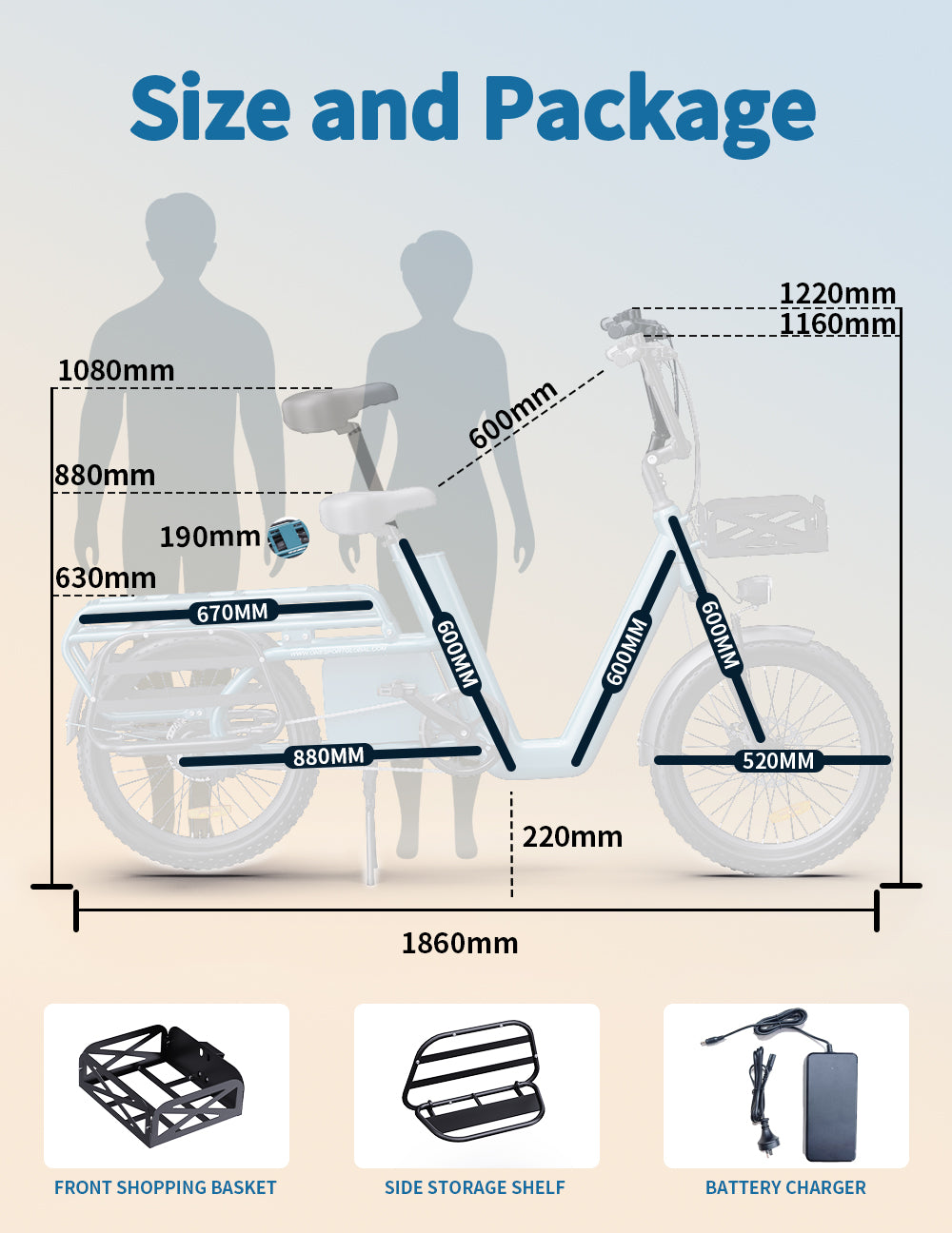 OneSport OT01 elektriskais velosipēds 27Ah