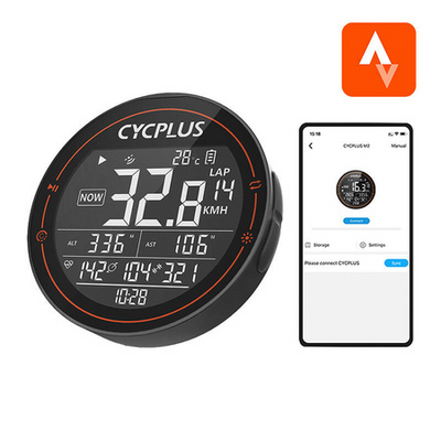 Cycplus M2 velosipēda dators — saderīgs ar Strava, Trainingpeaks u.c.