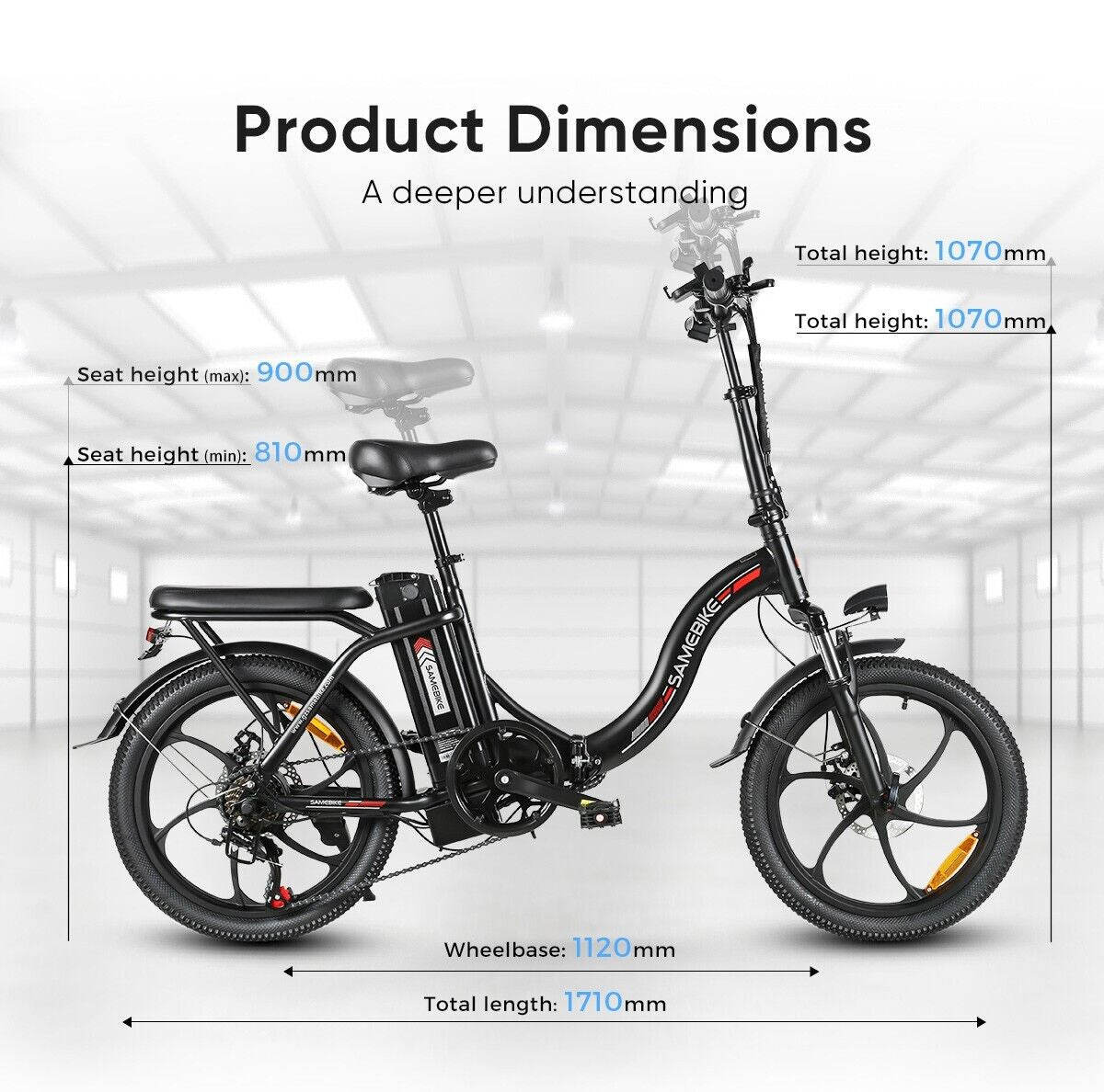 Elektriskais velosipēds Samebike CY20