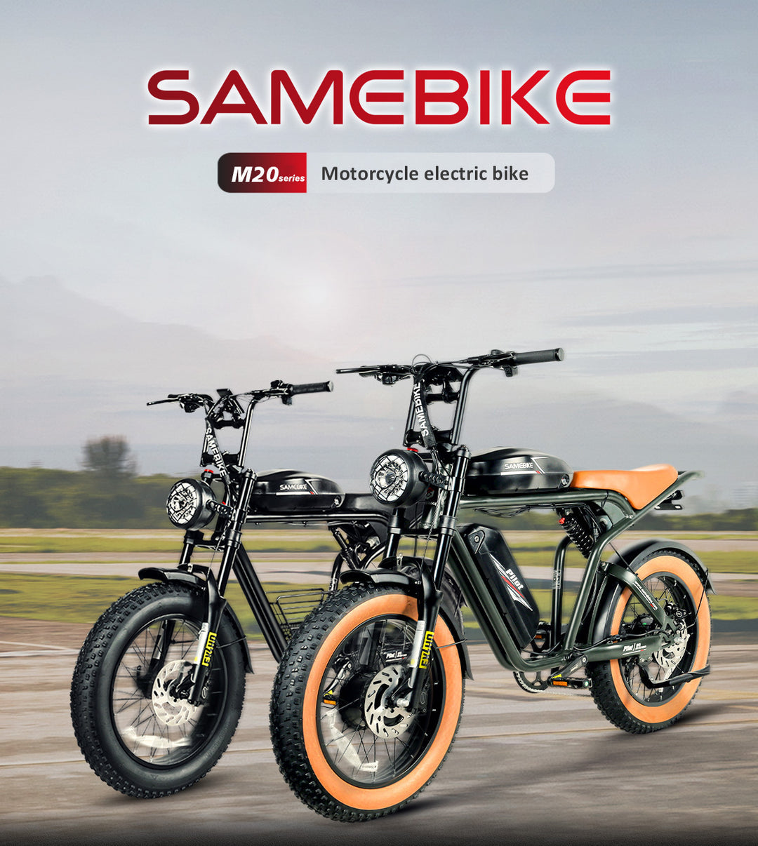 SAMEBIKE M20-III 2000W elektriskais velosipēds 36Ah