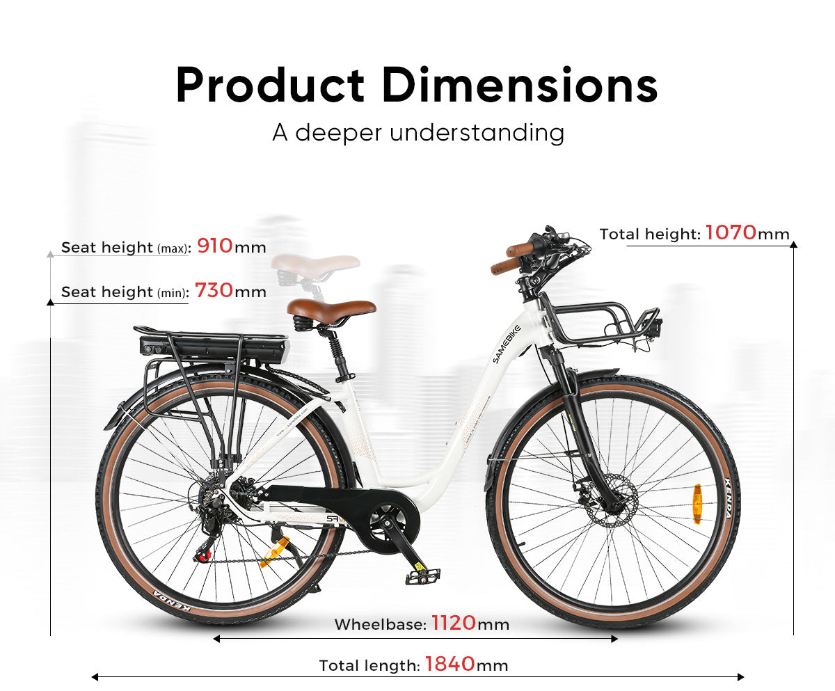 SAMEBIKE RS-A07 500W elektriskais velosipēds 