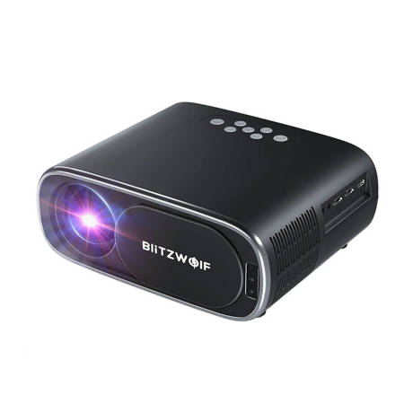 BlitzWolf BW-V4 1080p LED gaisma/projektors, Wi-Fi + Bluetooth